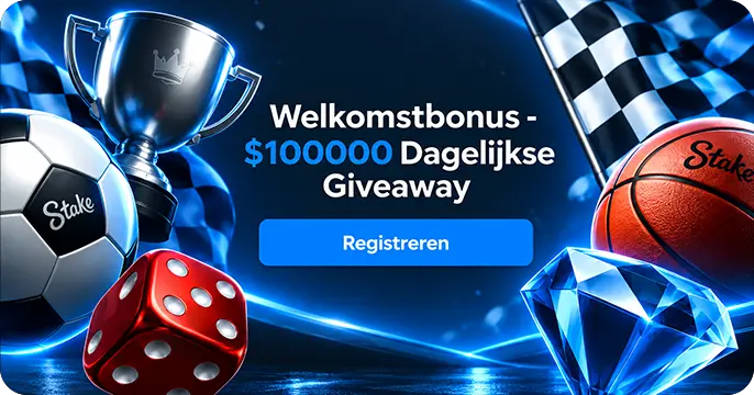 Stake welkomstbonus ā¬100.000 Dagelijkse Giveawey